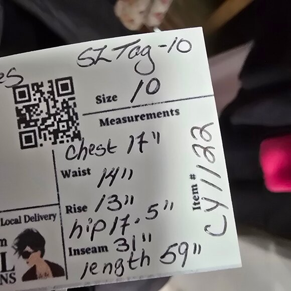 Vintage May West Pink & Black 2 Piece Snow Set Size 10 - Picture 15 of 16